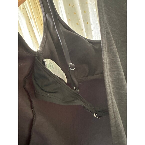 Kona Sol Women's Peek A Boo Tie Back Built In Padded Tankini Swim Top S - Picture 5 of 7